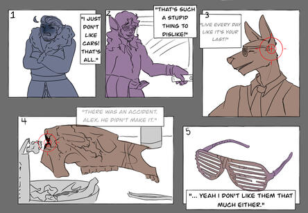 character comic uncolored